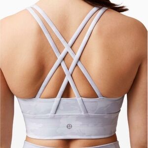 lululemon athletica Alpine white Camo Size 6 Bra
